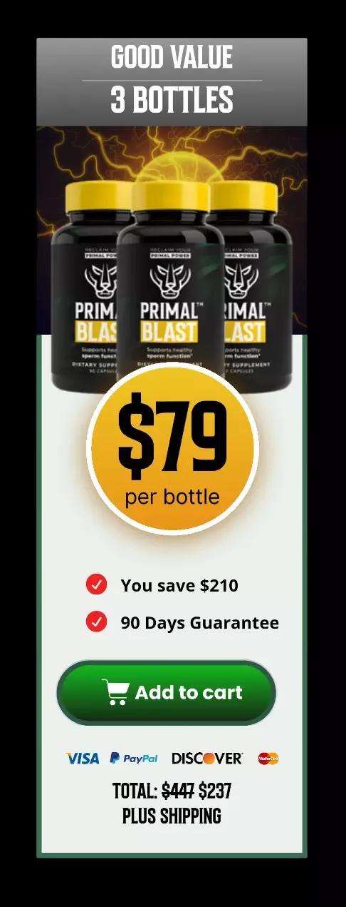 Primal Blast™ 3 bottles pricing